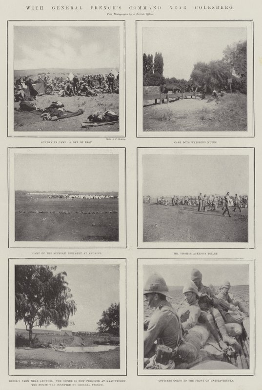Mit General Frenchs Kommando in der Nähe von Colesberg von English Photographer