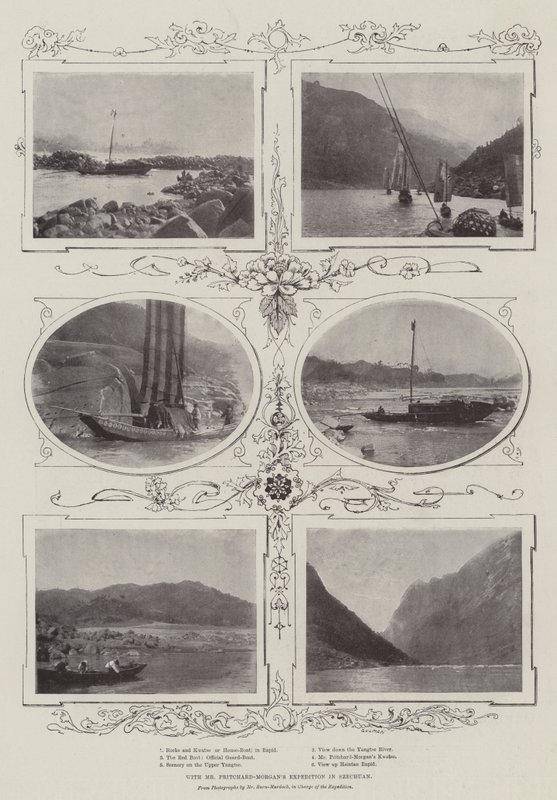 Mit der Expedition von Herrn Pritchard-Morgan in Szechuan von English Photographer