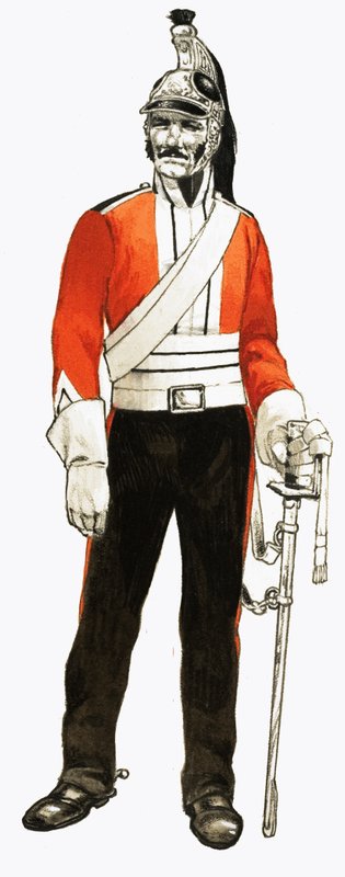 3. Regiment der Dragoner 1812 Soldat von English School