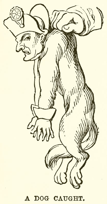 Ein gefangener Hund von English School