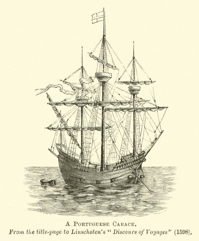 Eine portugiesische Karacke von English School