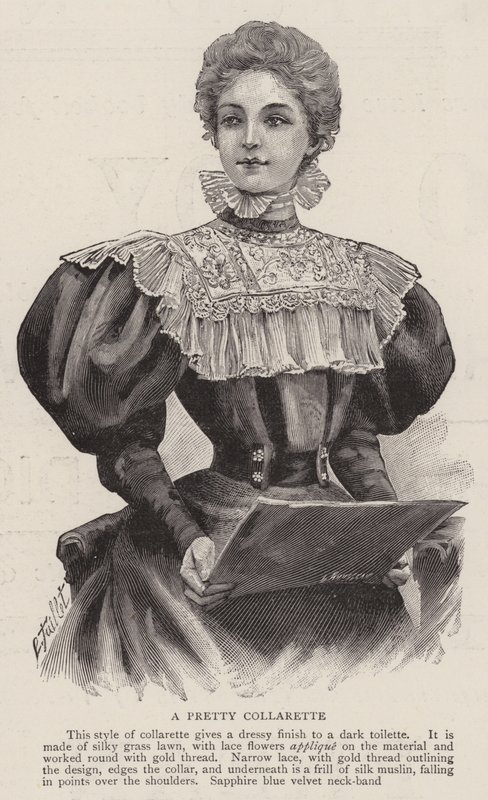 Ein hübsches Collier (Gravur) von English School