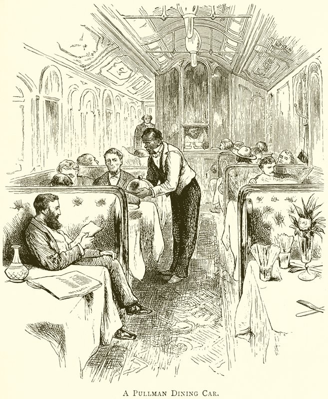 Ein Pullman-Speisewagen von English School