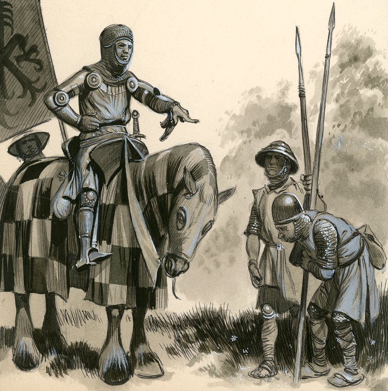 Ein Ritter in feudalen Zeiten von English School