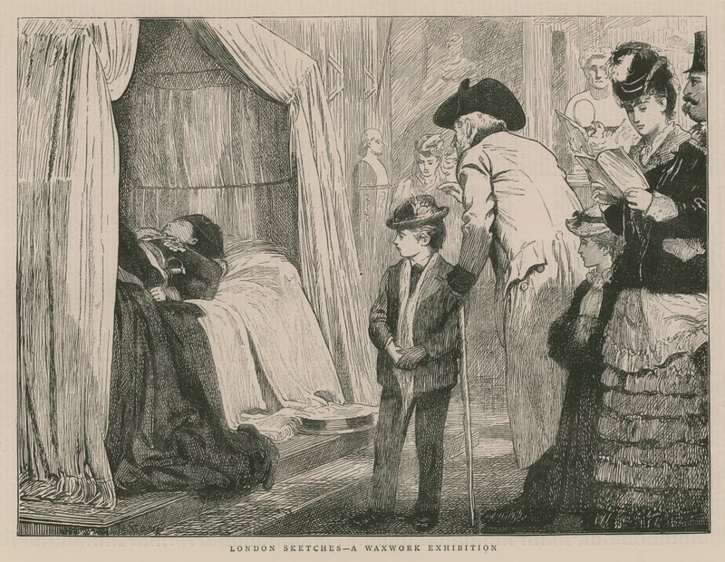 Eine Wachsfiguren-Ausstellung von English School