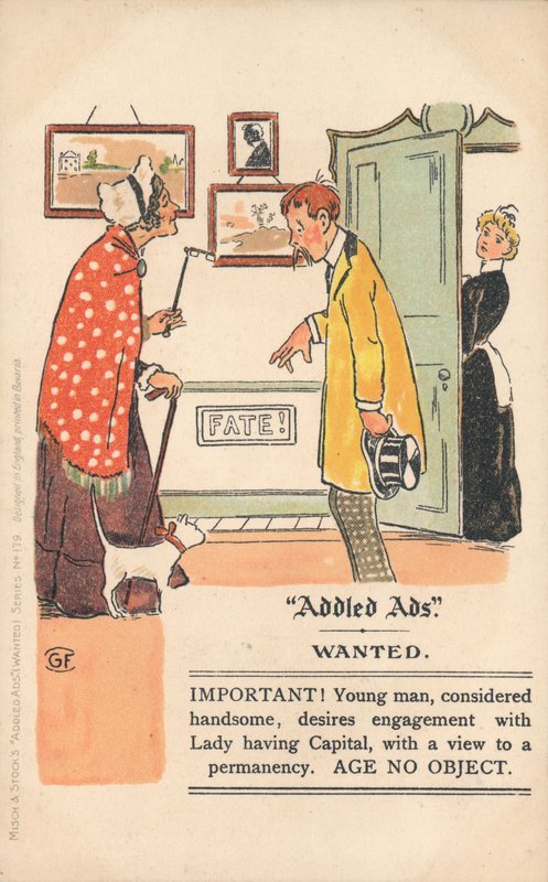 Addled Ads Postkarte von English School