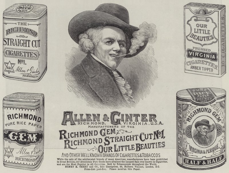 Anzeige, Allen und Ginter (Gravur) von English School
