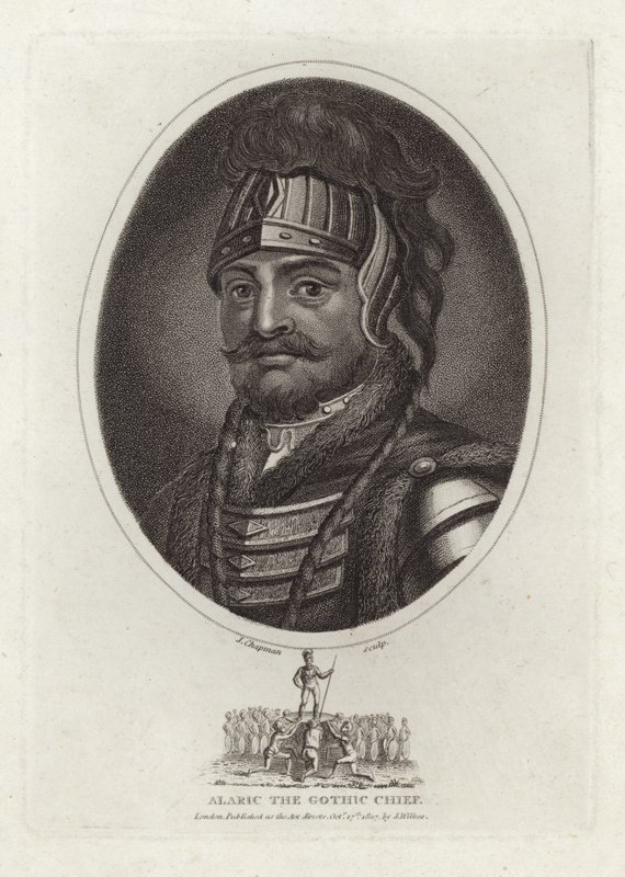 Alarich der Gotische Häuptling von English School
