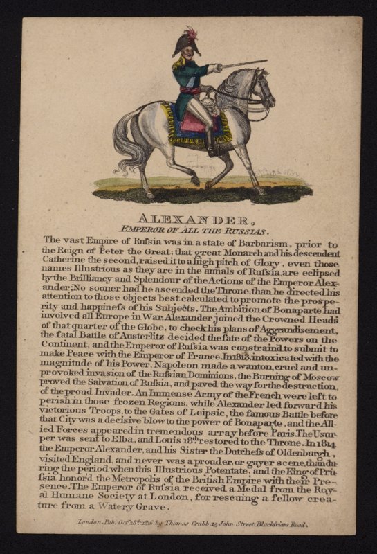 Alexander I., Zar von Russland von English School
