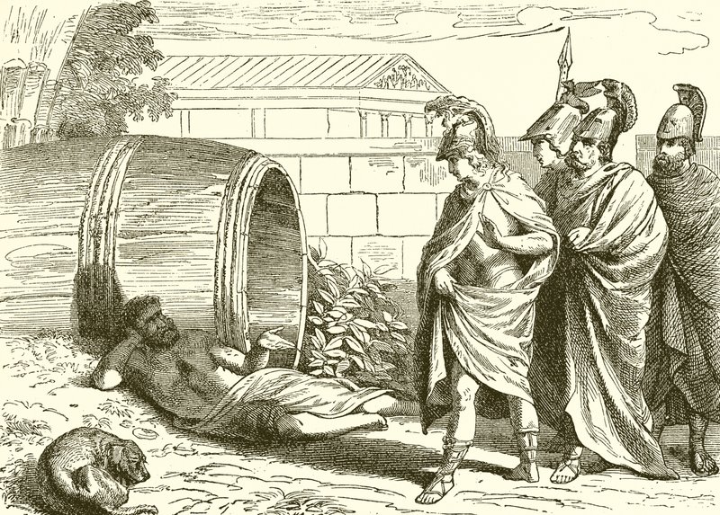 Alexanders Besuch bei dem Philosophen Diogenes von English School