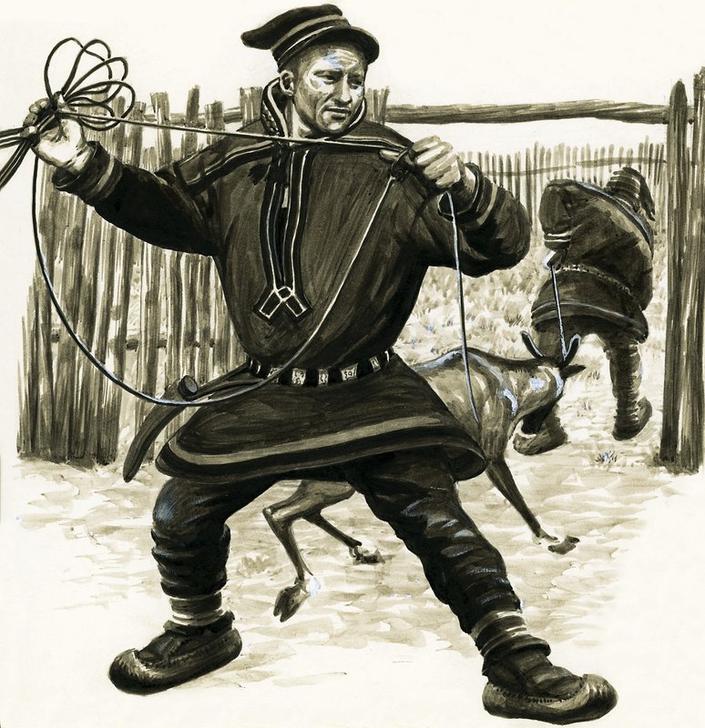Alte Völker der Welt: Lappen von English School