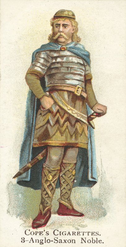 Angelsächsischer Edelmann (Chromolithografie) von English School