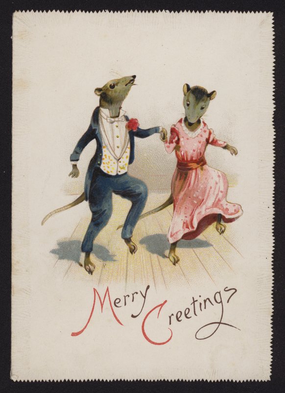 Anthropomorphe Mäuse tanzen von English School