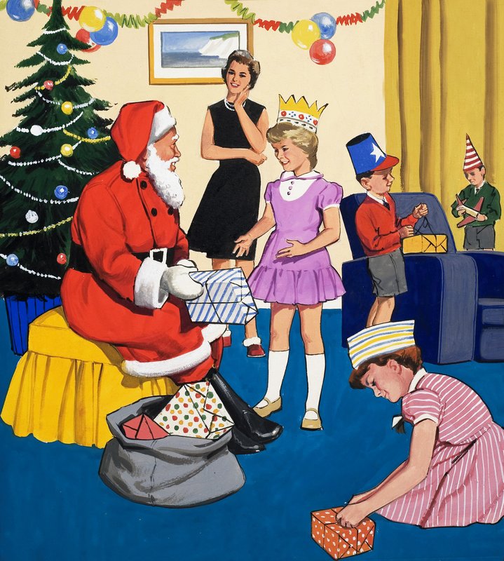 Auf einer Weihnachtsfeier von English School