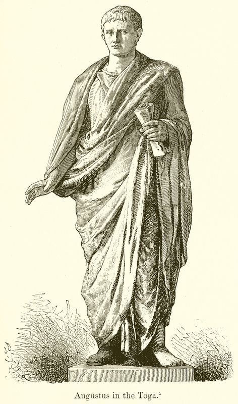 Augustus in der Toga von English School
