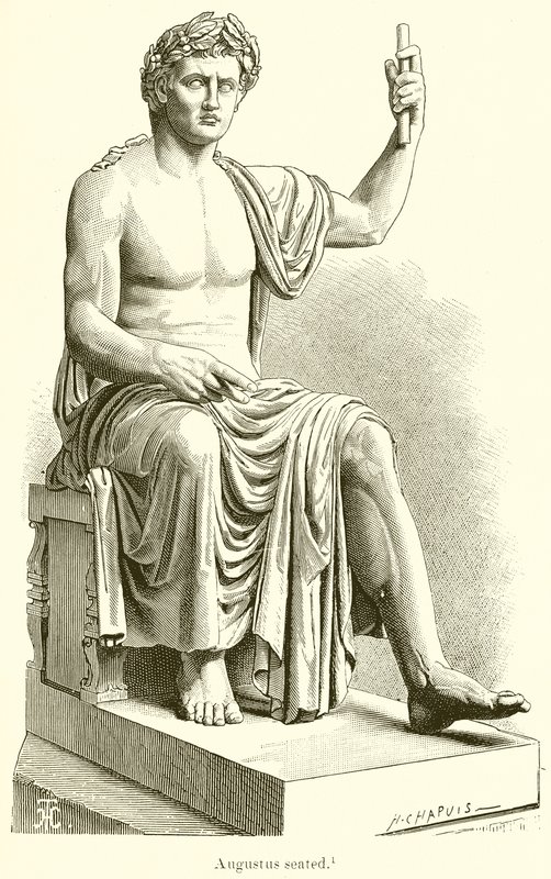 Sitzender Augustus von English School