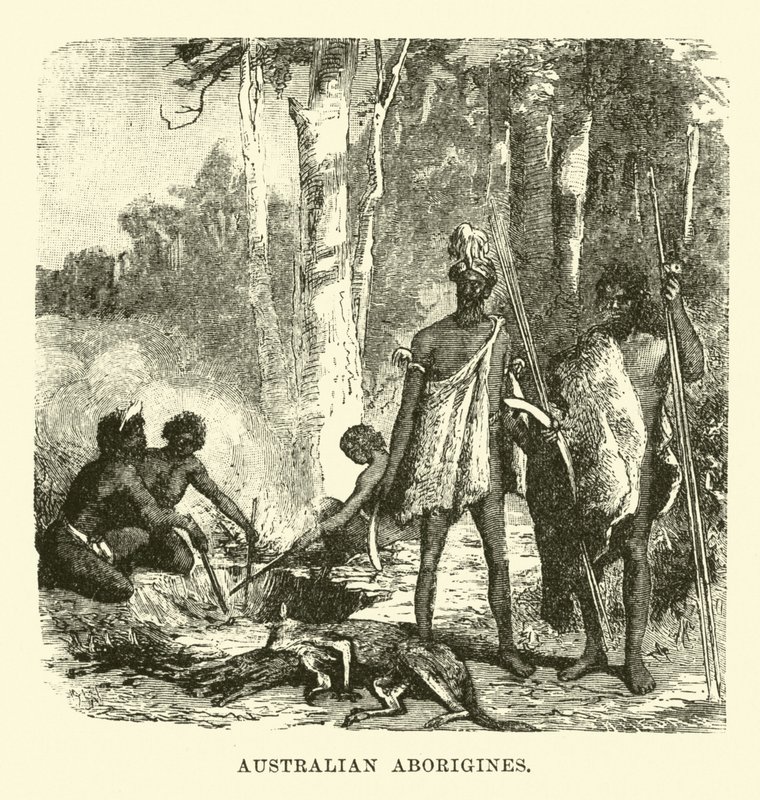 Australische Aborigines von English School