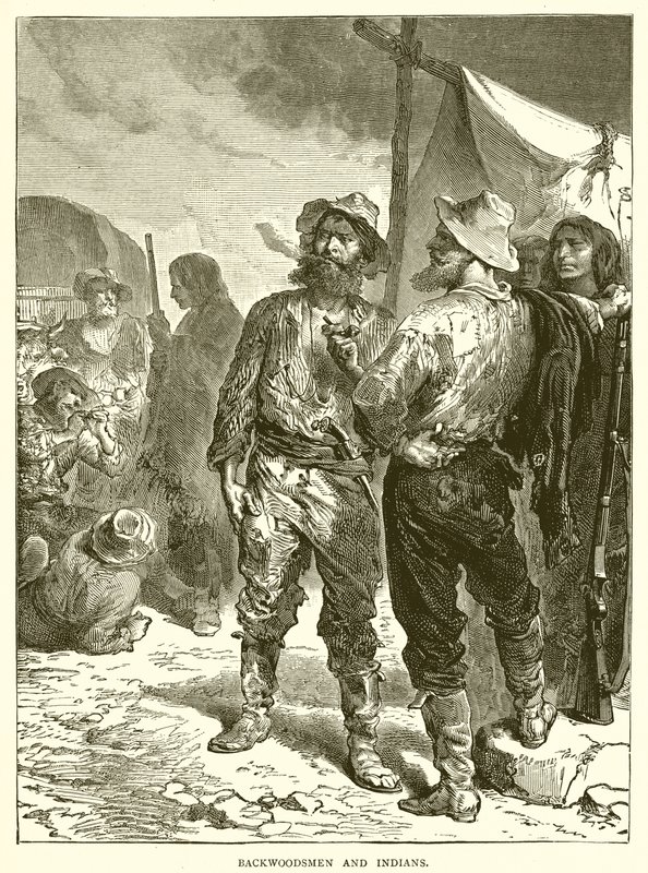 Waldläufer und Indianer von English School