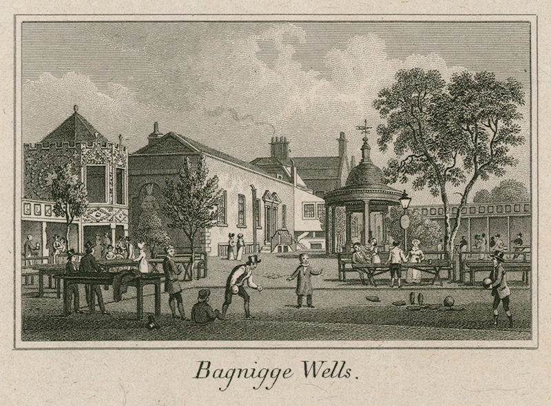 Bagnigge Wells, London von English School