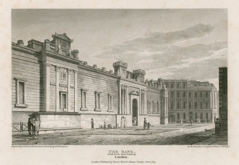 Bank of England, Sir John Soanes Fronten von English School