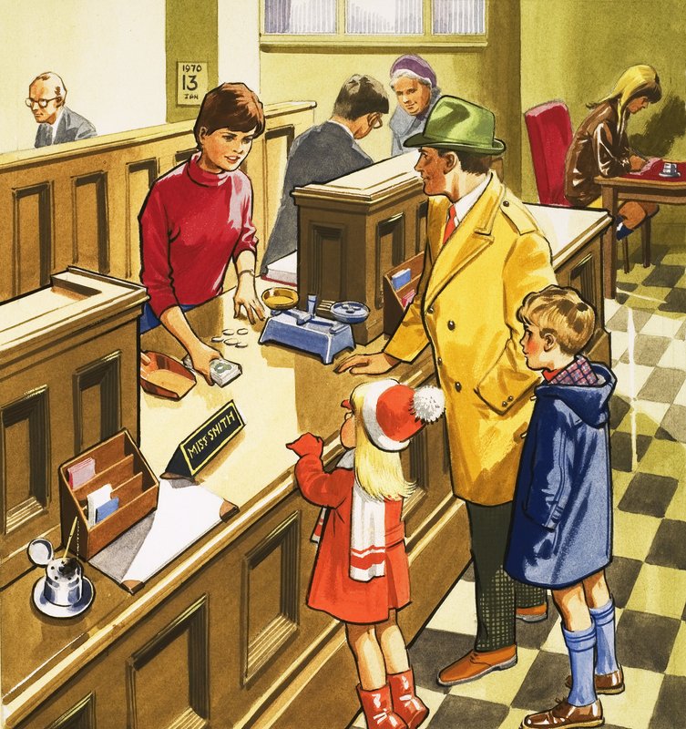 Bankangestellter von English School