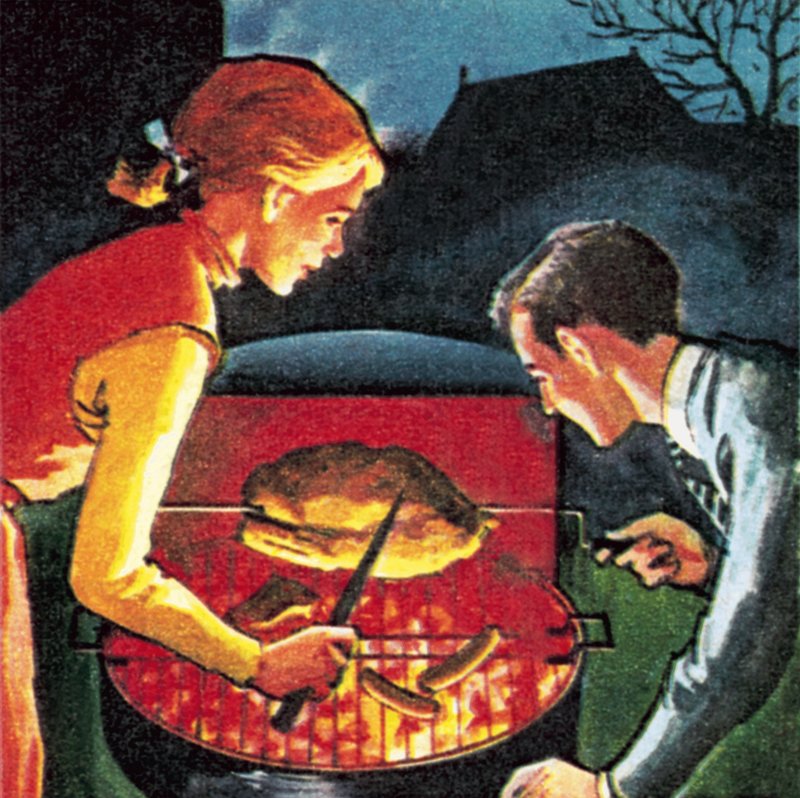 Grillparty im Garten von English School