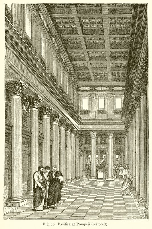 Basilika in Pompeji (restauriert) von English School