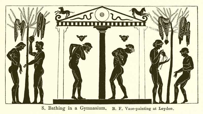 Baden in einem Gymnasium von English School