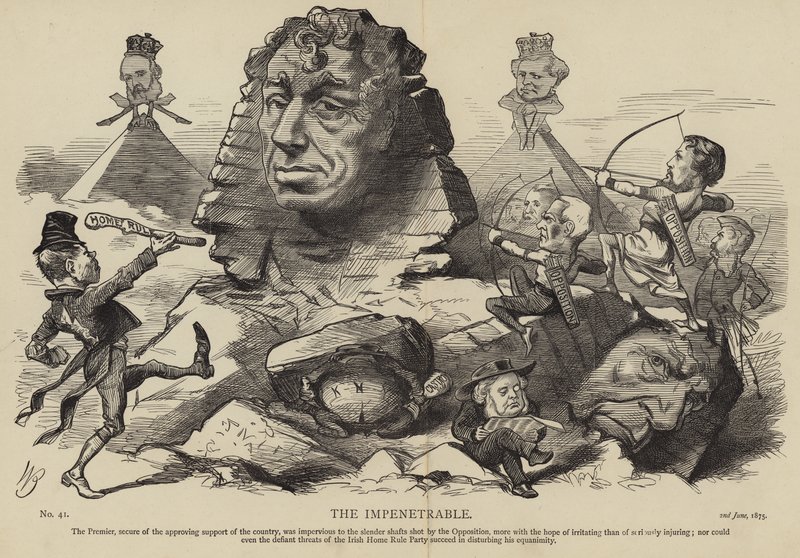 Benjamin Disraeli als der Undurchdringliche von English School