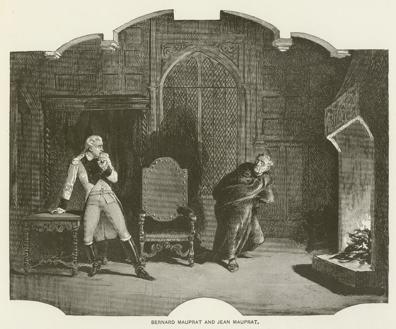 Bernard Mauprat und Jean Mauprat (Gravur) von English School
