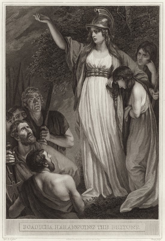 Boadicea hält eine Ansprache an die Briten von English School