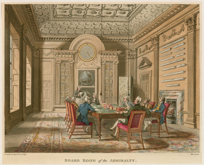 Sitzungssaal der Admiralität von English School