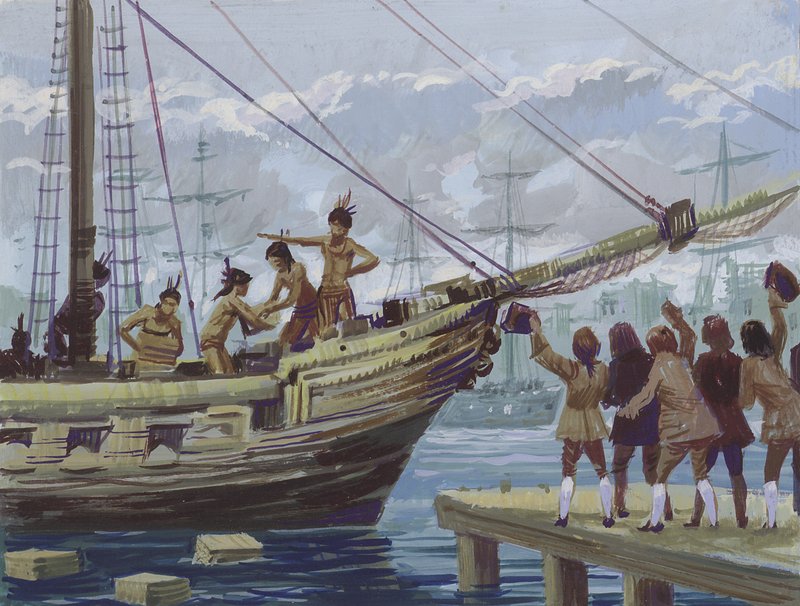 Boston Tea Party von English School