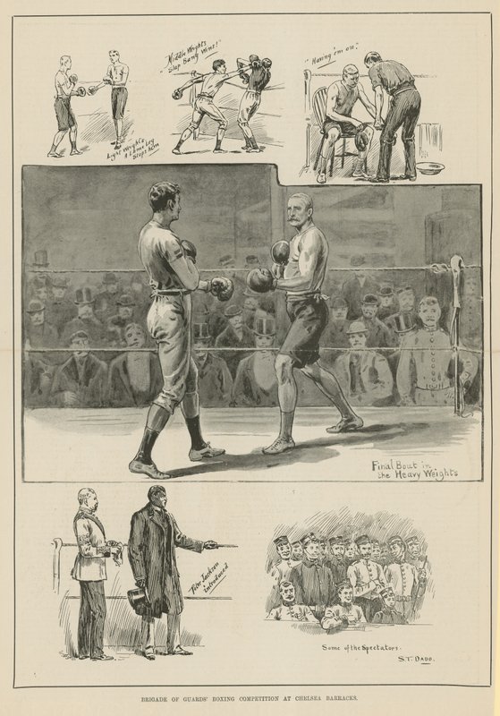 Boxwettbewerb der Garde-Brigade von English School