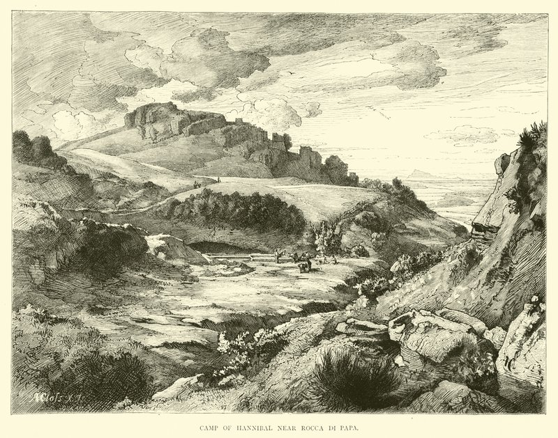 Lager von Hannibal in der Nähe von Rocca di Papa von English School