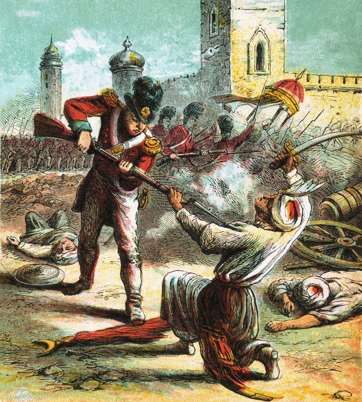 Eroberung von Seringapatam von English School