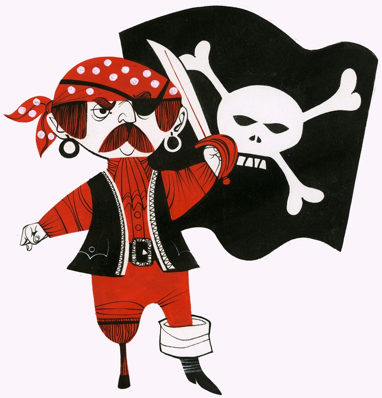 Cartoon-Pirat von English School