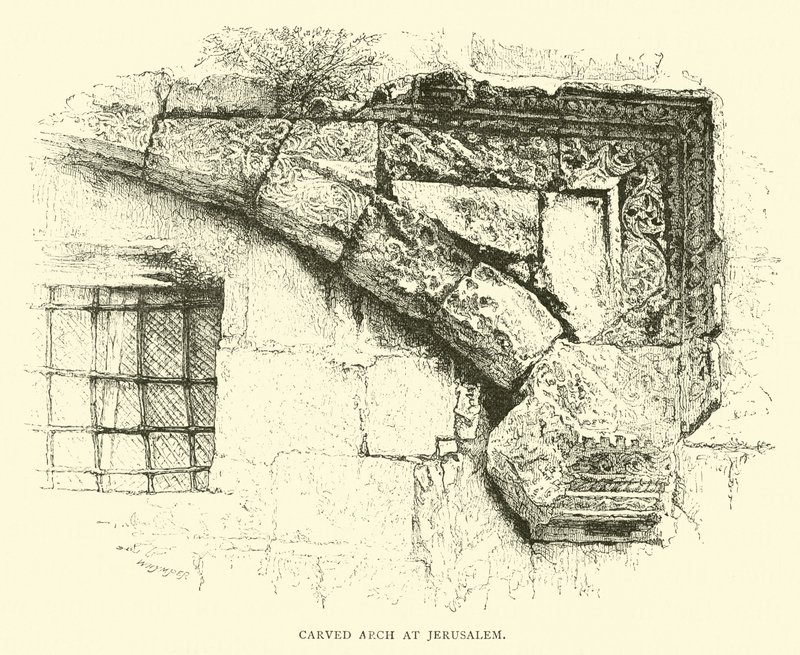 Geschnitzter Bogen in Jerusalem von English School