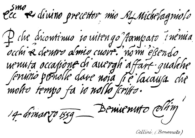 Benvenuto Cellini von English School