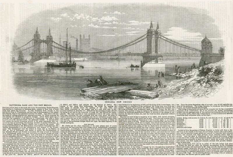 Chelsea-Hängebrücke von English School