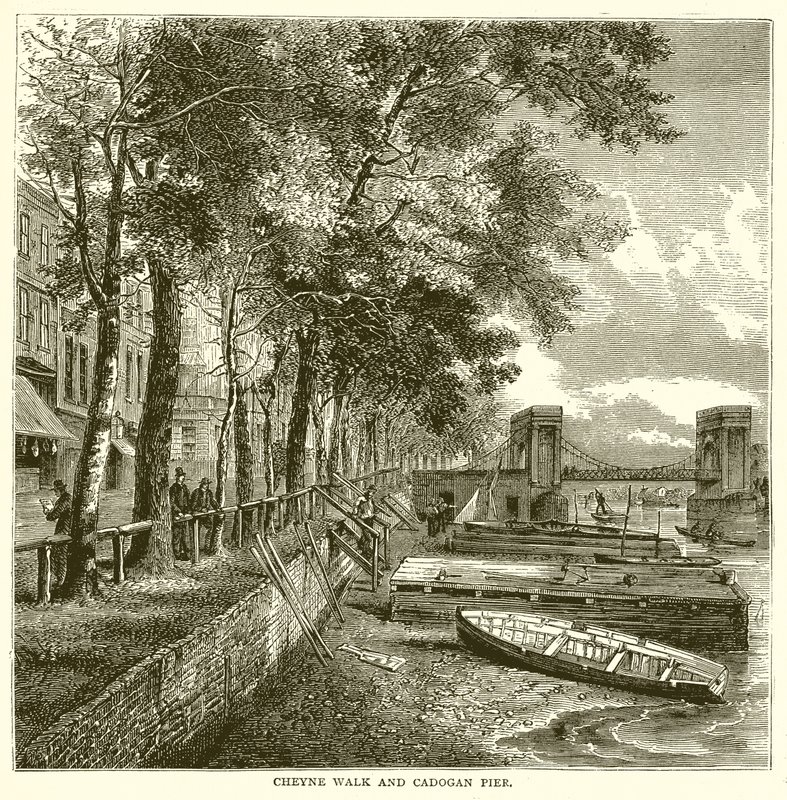 Cheyne Walk und Cadogan Pier von English School
