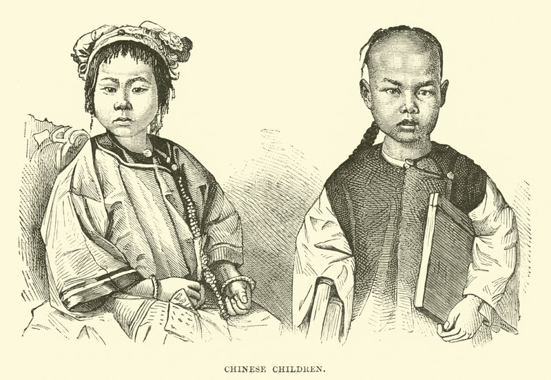 Chinesische Kinder von English School