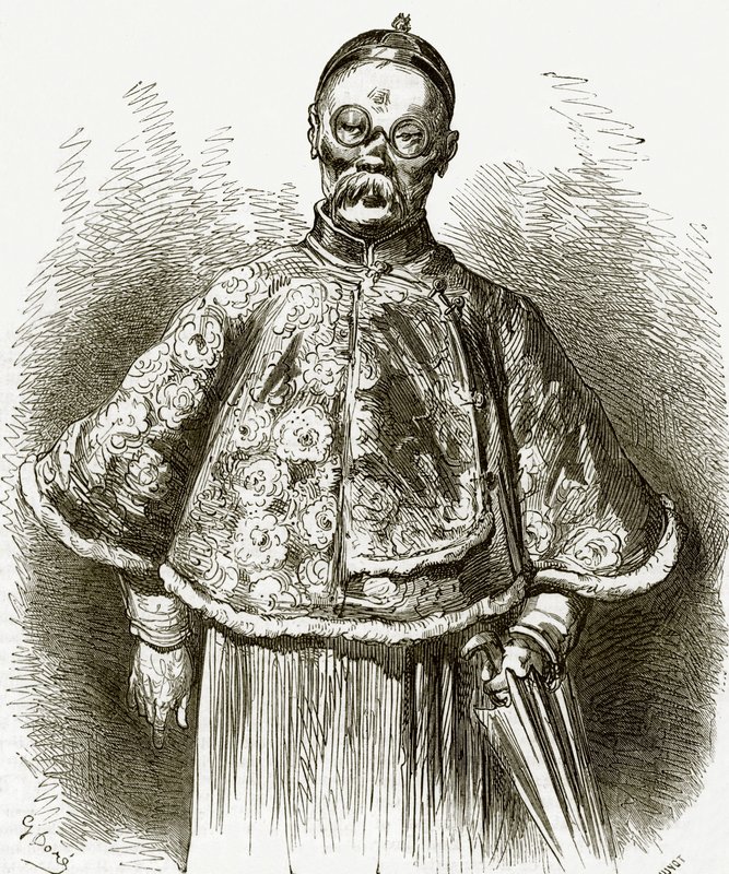 Chinesischer Kaufmann von English School
