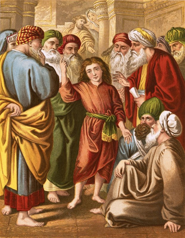 Christus unter den Doktoren von English School