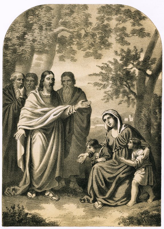 Christus segnet kleine Kinder von English School