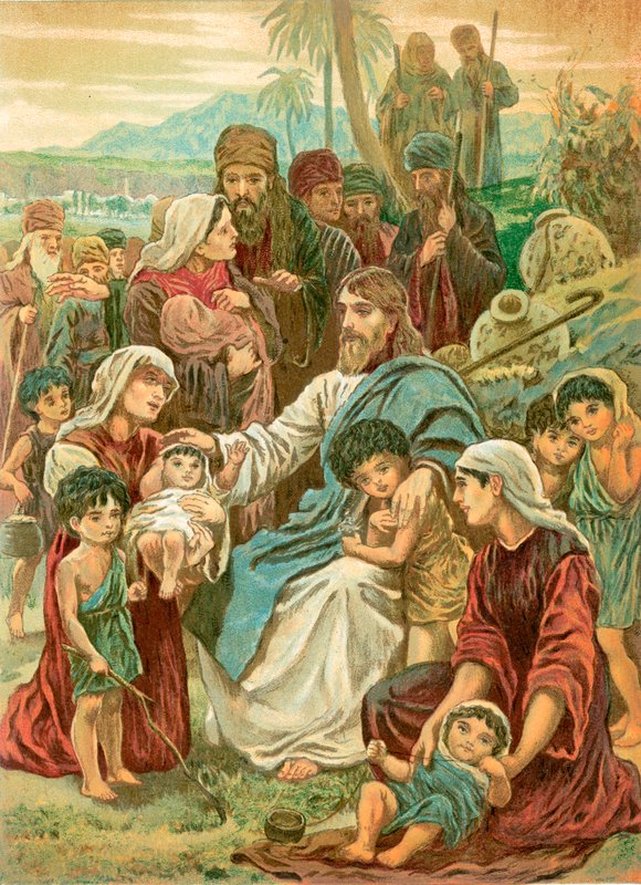 Christus segnet kleine Kinder von English School