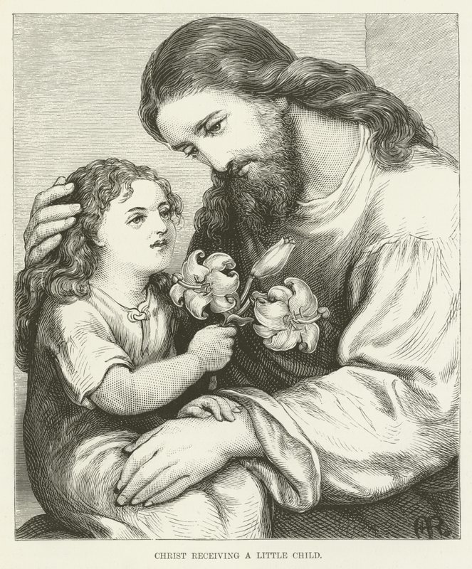 Christus empfängt ein Kind von English School