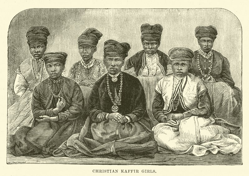 Christliche Kaffer-Mädchen von English School