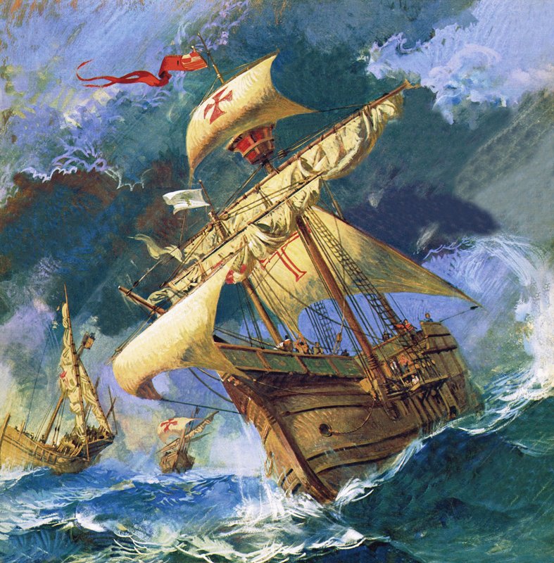 Die Santa Maria von Christoph Kolumbus von English School