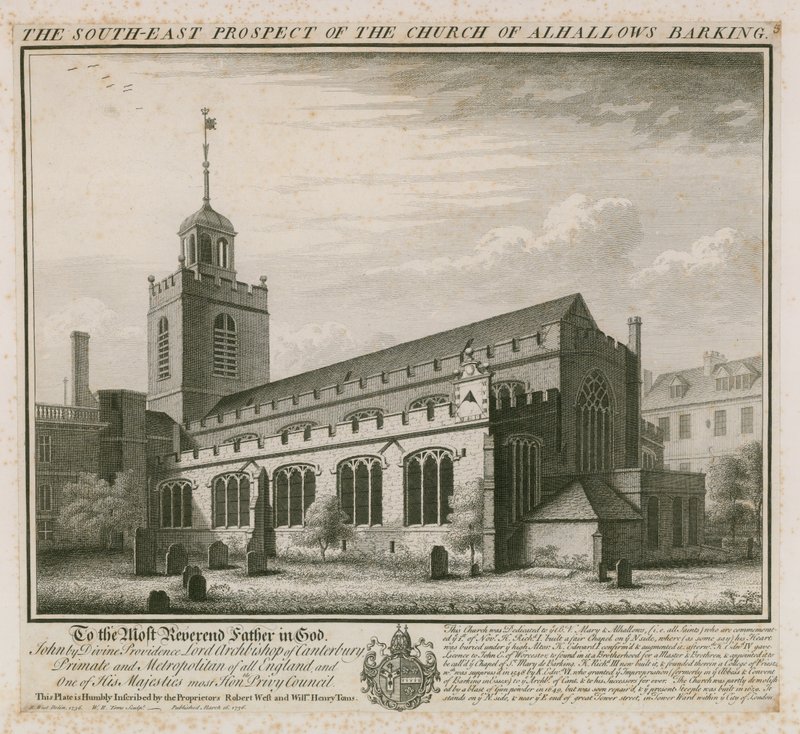 Kirche All Hallows Barking von English School